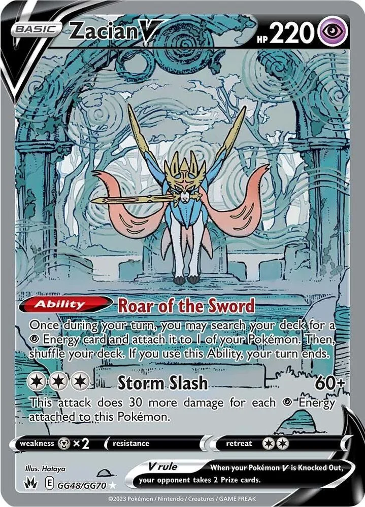 Zacian V card front