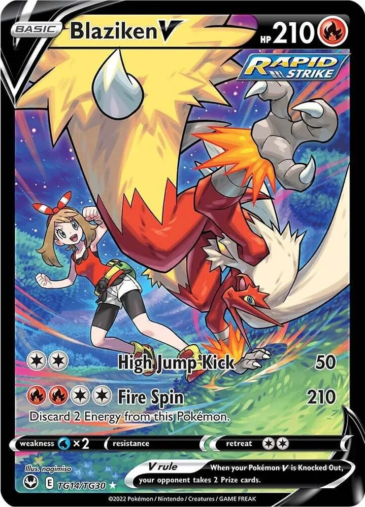 Blaziken V card front