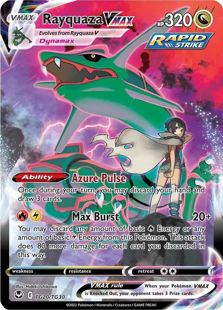 Rayquaza VMAX card front