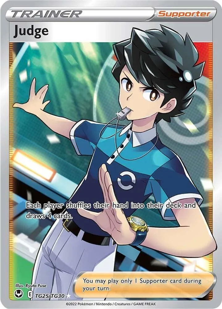 Judge card front