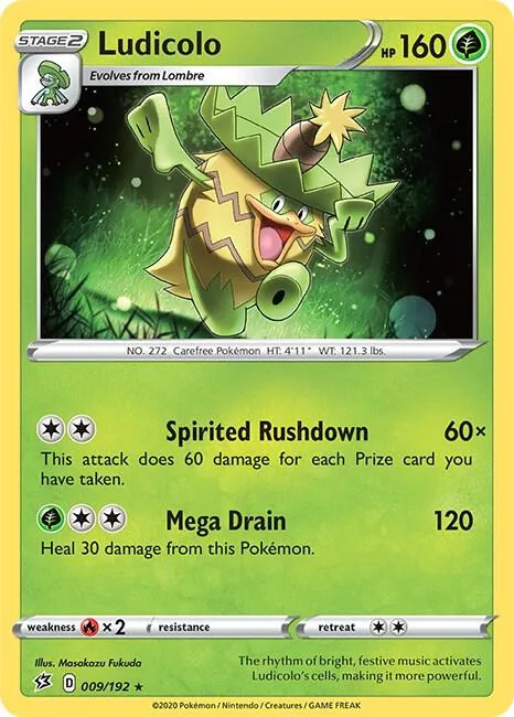 Ludicolo card front