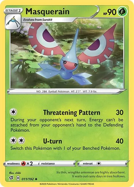 Masquerain card front