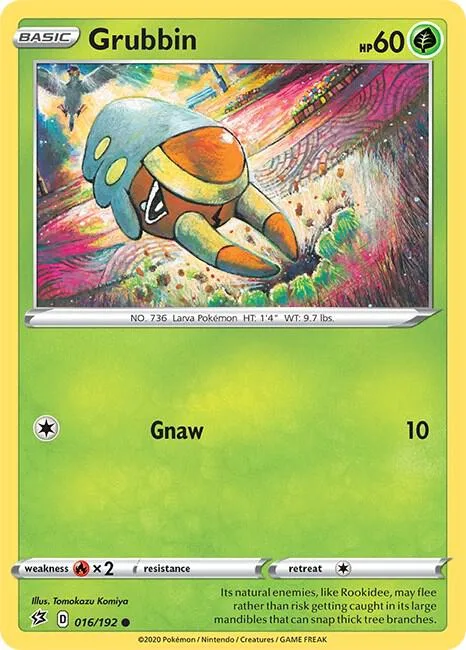 Grubbin card front