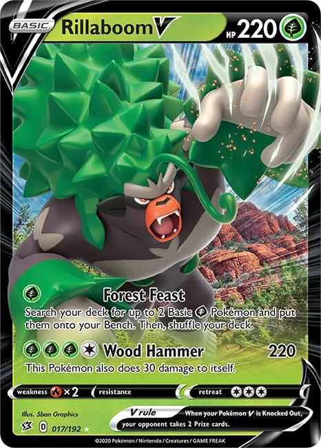 Rillaboom V card front