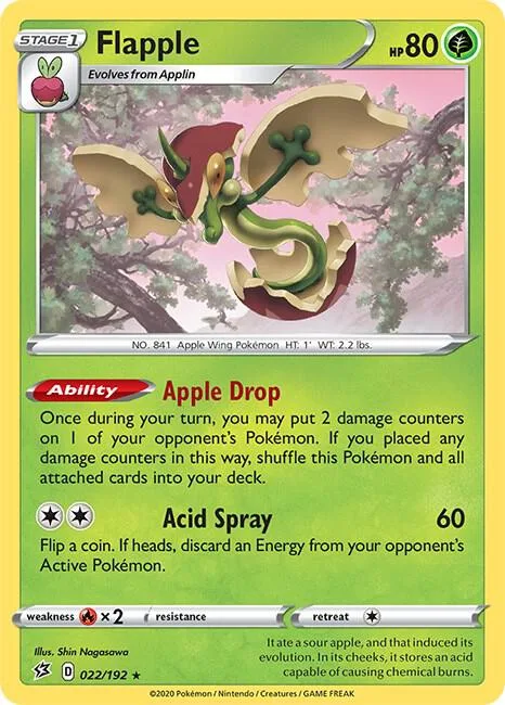 Flapple card front