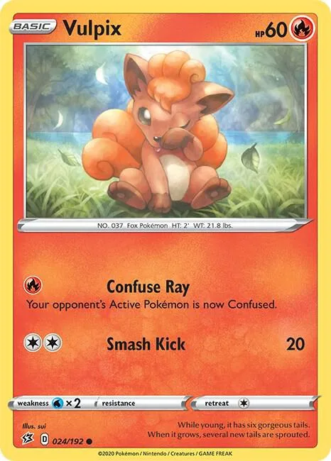 Vulpix card front
