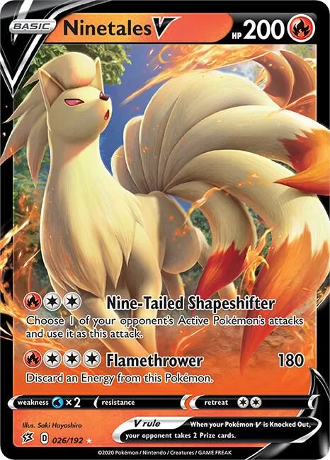 Ninetales V card front