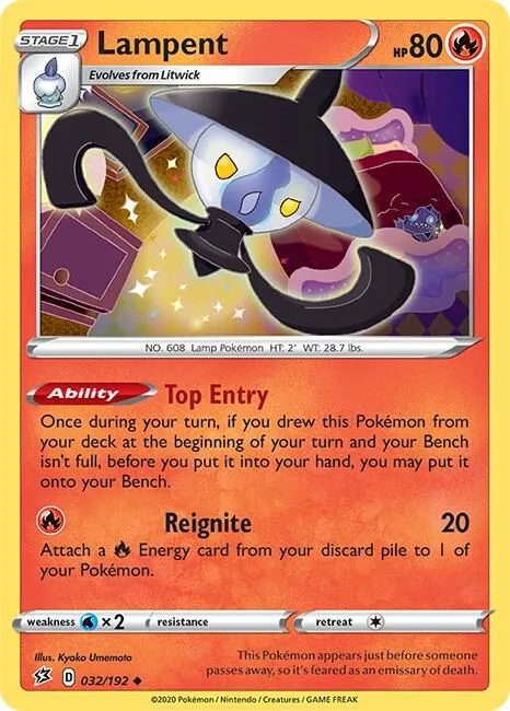 Lampent card front