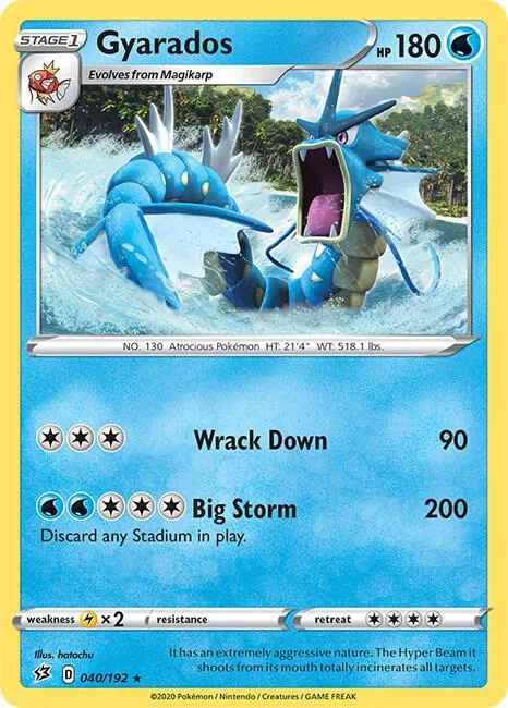 Gyarados card front