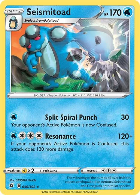 Seismitoad card front