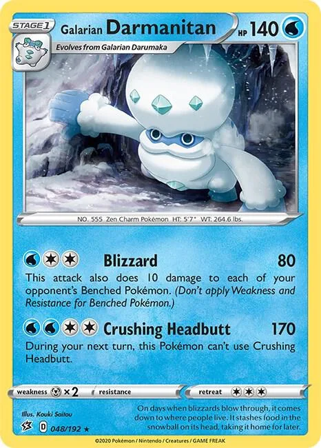 Galarian Darmanitan card front