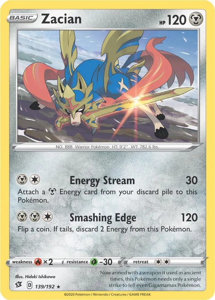 Zacian (Cracked Ice Holo) thumbnail