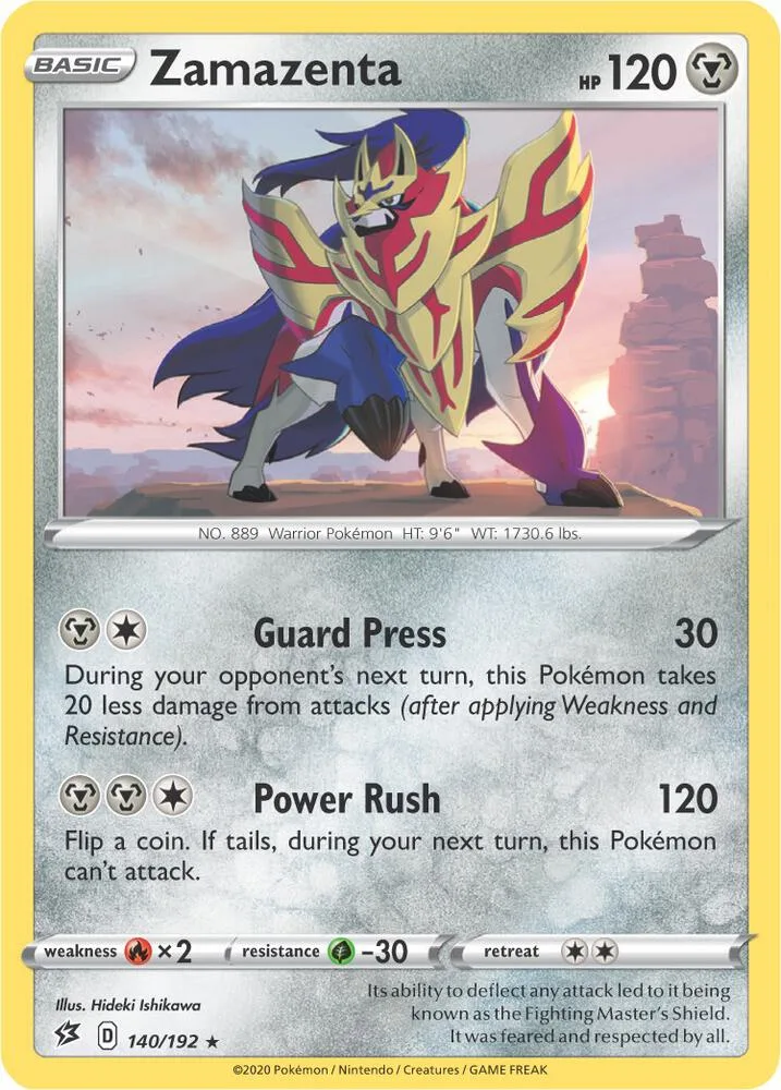 Zamazenta (Cracked Ice Holo) thumbnail