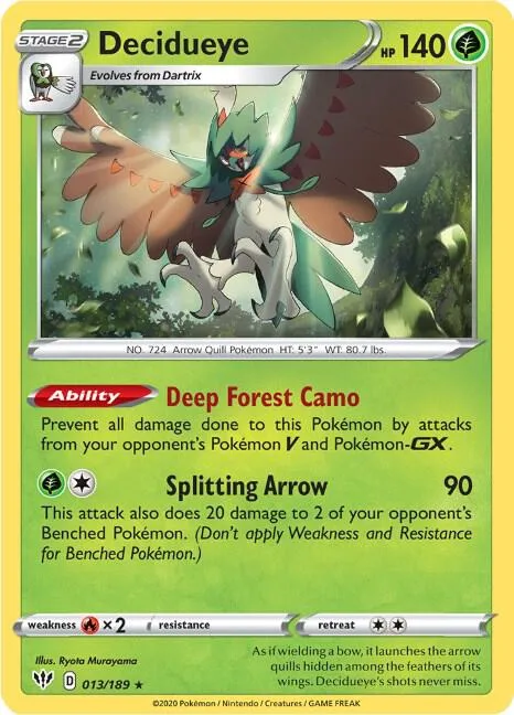 Decidueye card front