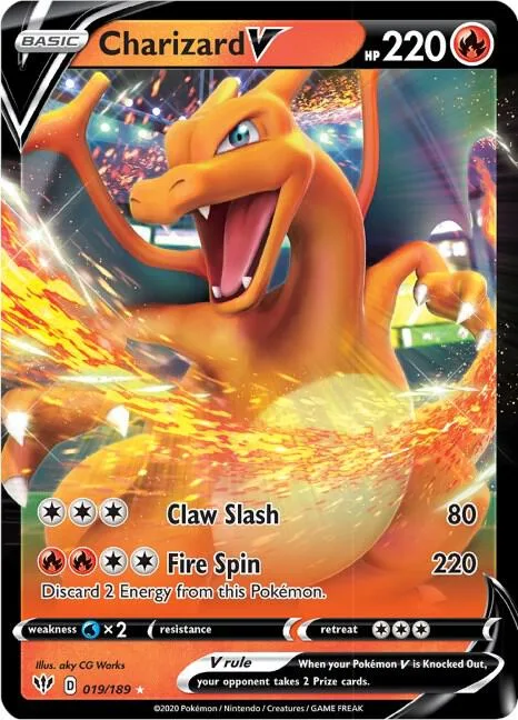 Charizard V card front