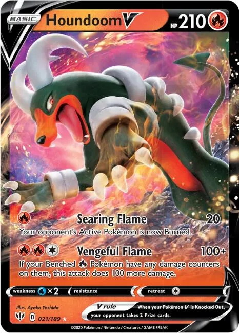 Houndoom V card front