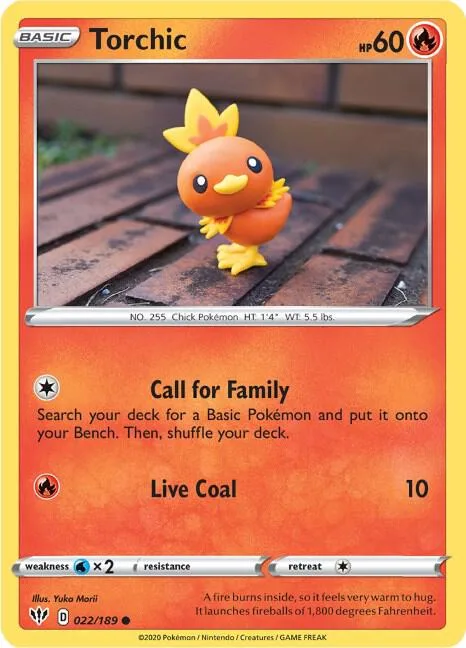Torchic card front