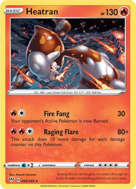 Heatran card front