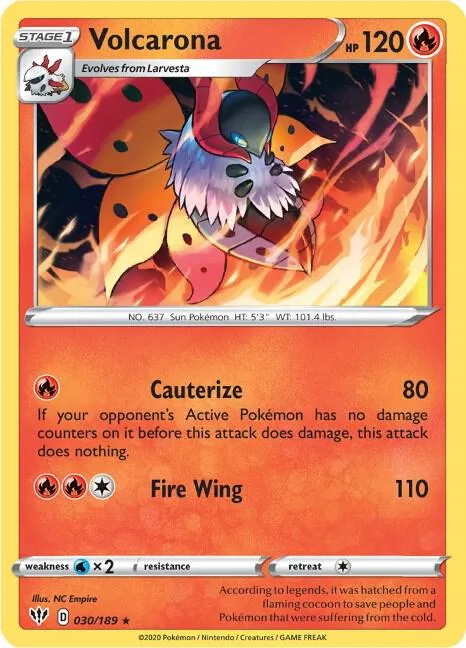 Volcarona card front