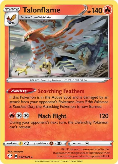 Talonflame card front
