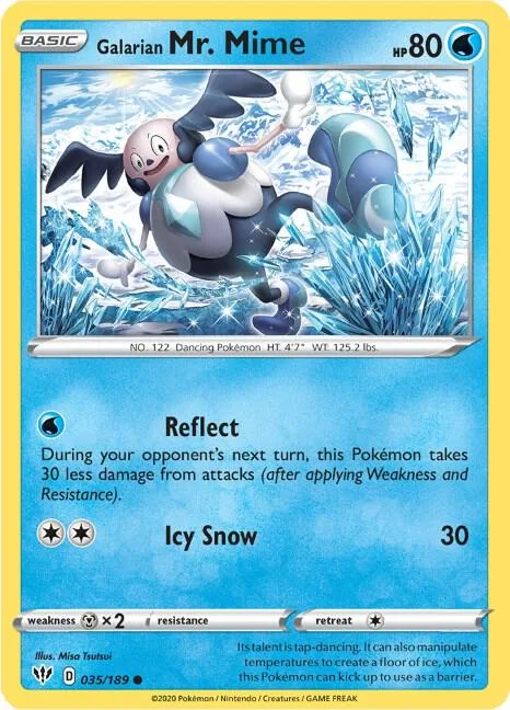 Galarian Mr. Mime card front