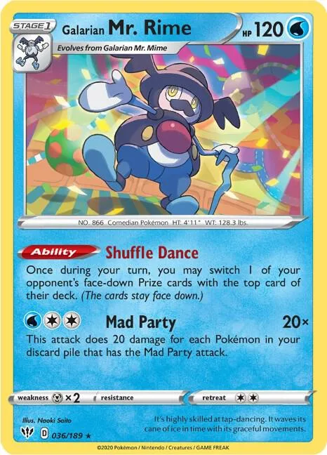 Galarian Mr. Rime card front