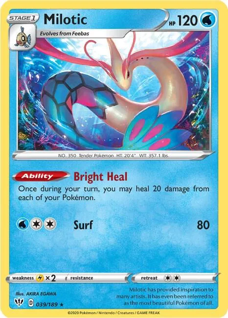 Milotic card front