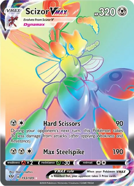 Scizor VMAX (Secret) Holofoil card