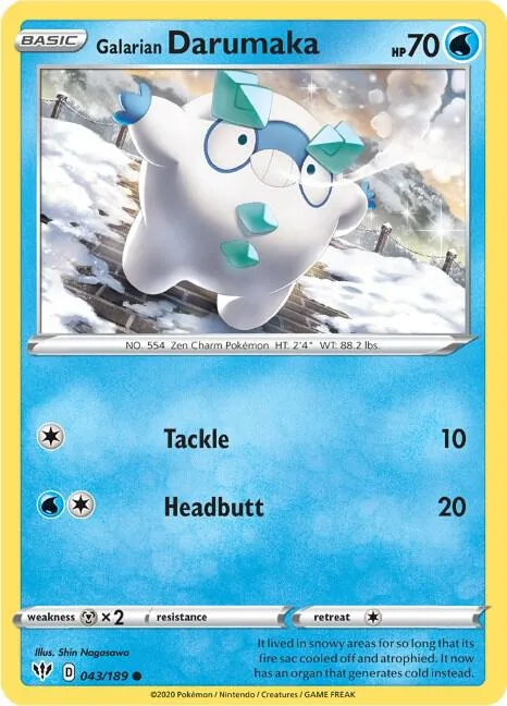 Galarian Darumaka card front