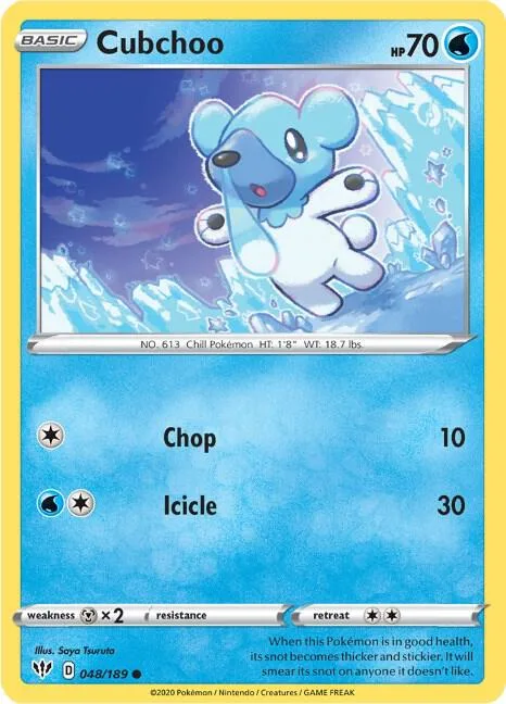Cubchoo card front