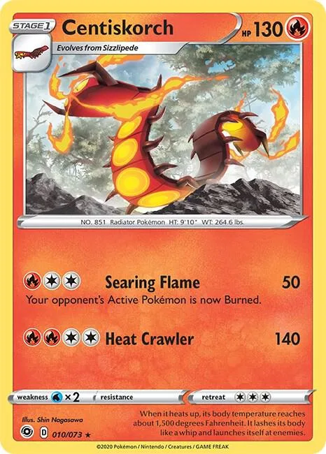 Centiskorch card front