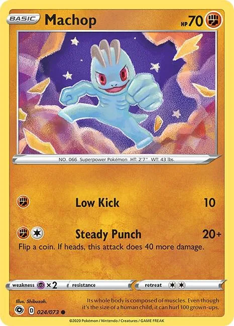 Machop card front
