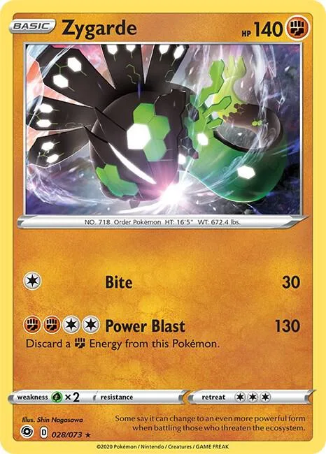 Zygarde card front