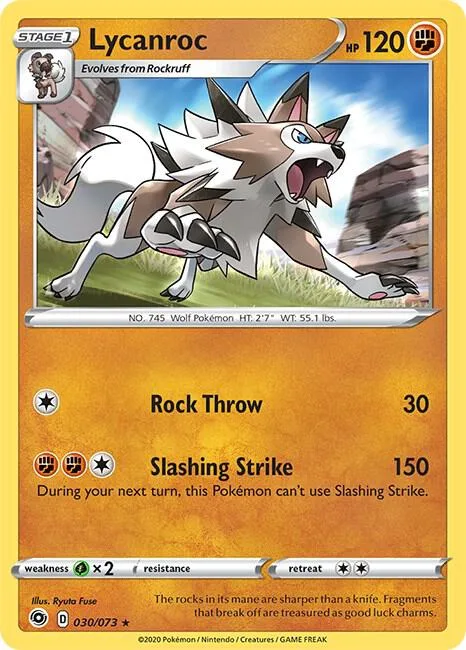 Lycanroc card front