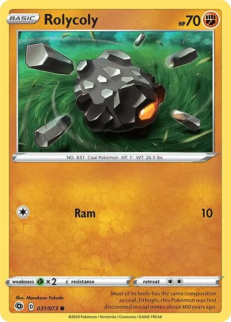 Rolycoly card front