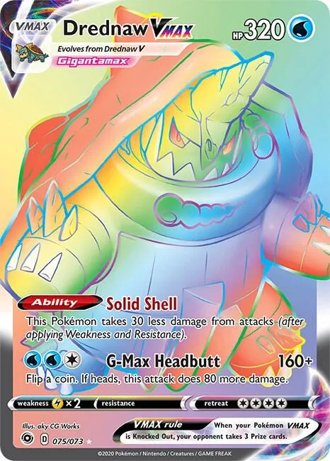 Drednaw VMAX (Secret) Holofoil card