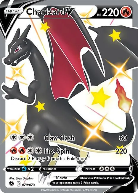 Charizard V (Secret) Holofoil card