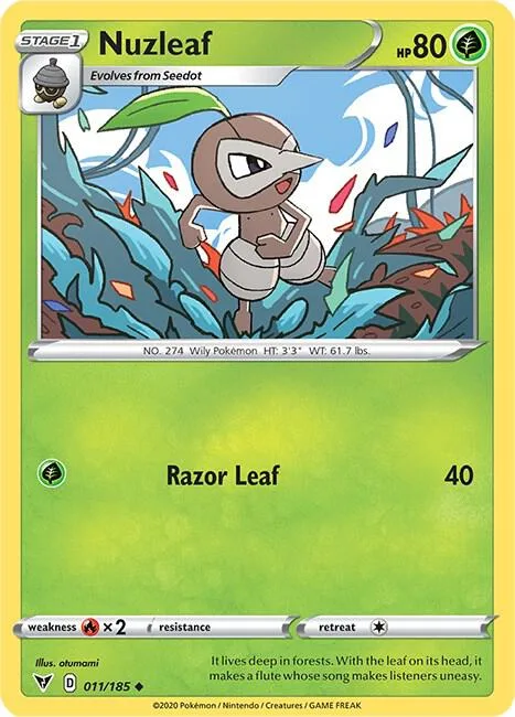 Nuzleaf card front