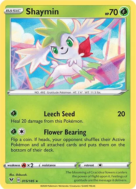 Shaymin card front