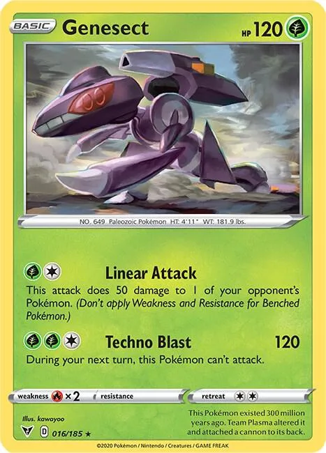 Genesect card front