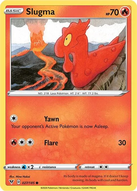 Slugma card front