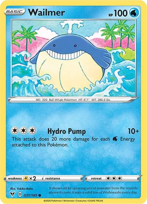 Wailmer card front