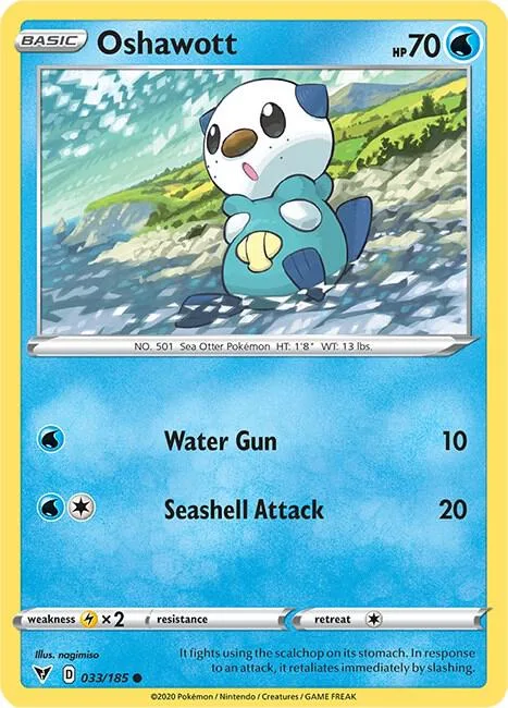 Oshawott card front