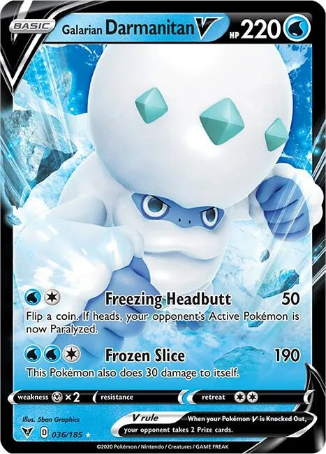 Galarian Darmanitan V card front