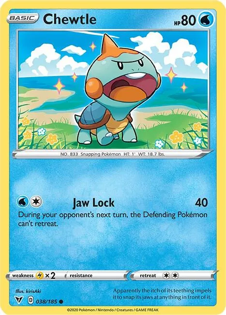 Chewtle card front