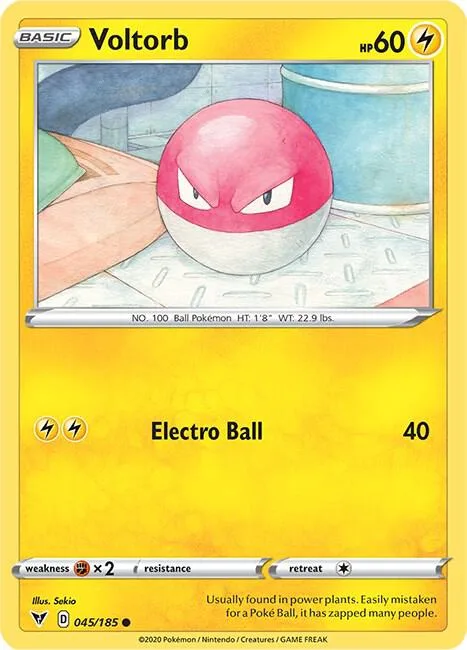 Voltorb card front