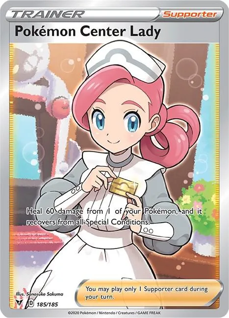 Pokemon Center Lady (Full Art) Holofoil card