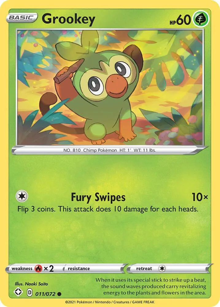 Grookey card front