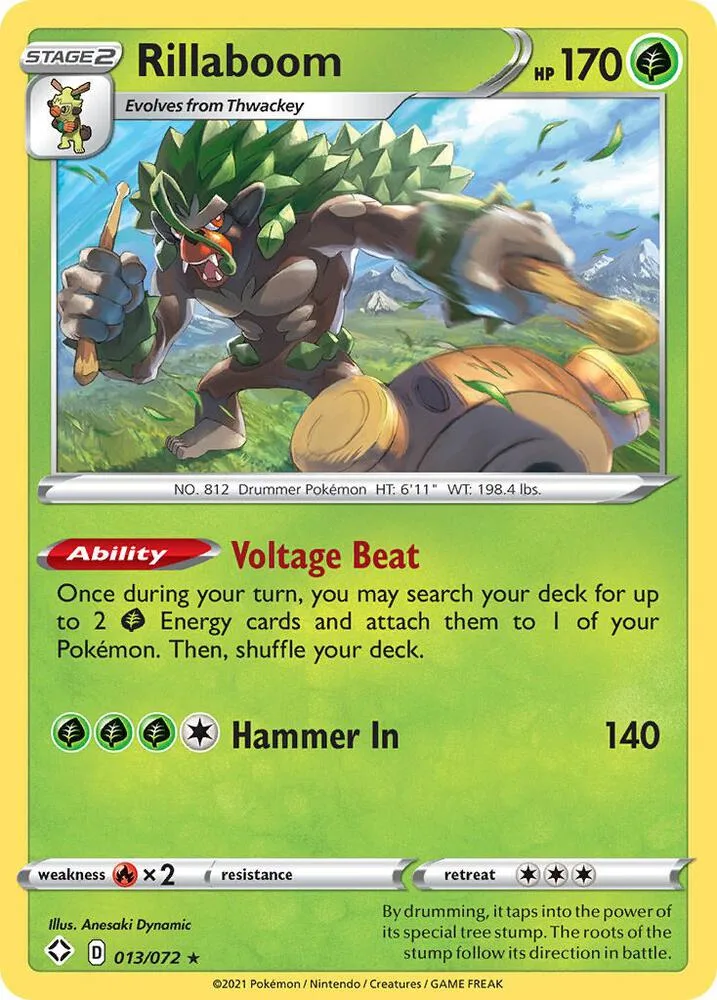 Rillaboom card front