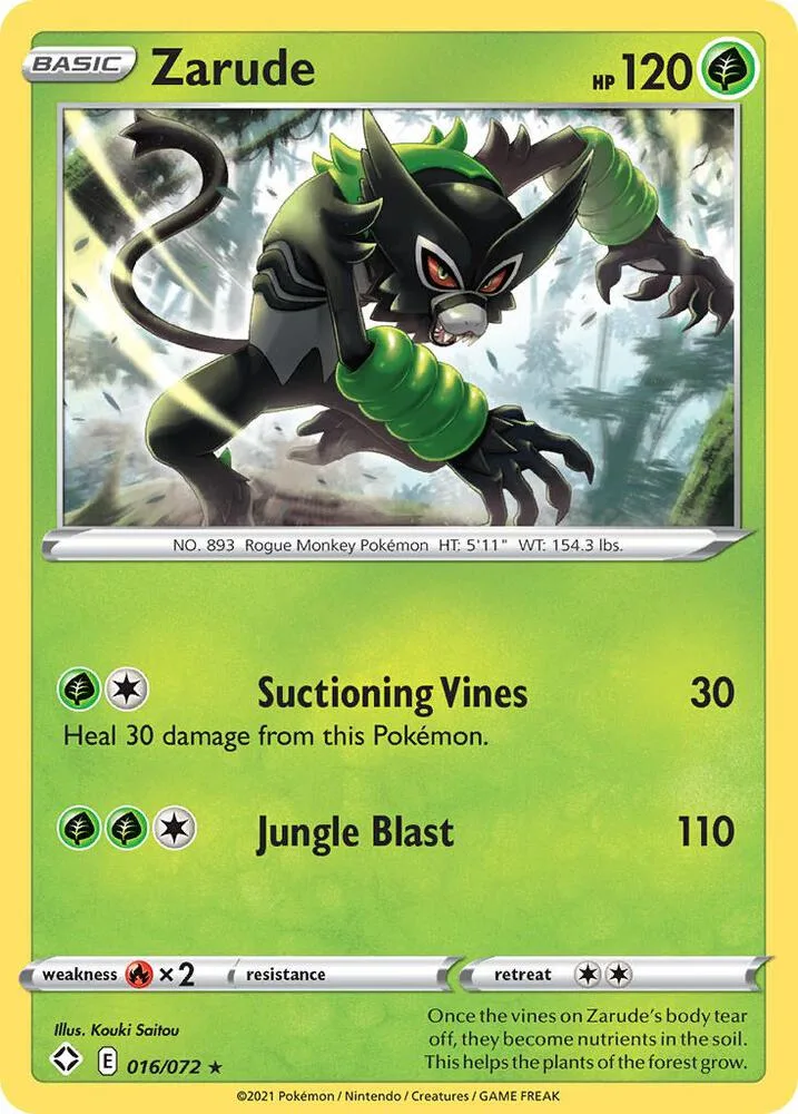 Zarude card front